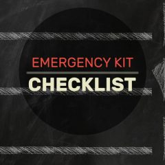 Emergency kit checklist